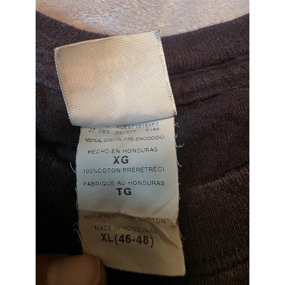 Hanes Beefy-T Shirt Mens XL Black Yankee's Tavern & Grill Carlos Texas Vintage